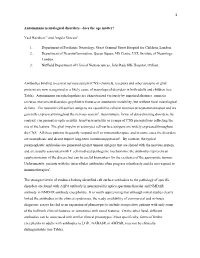 Autoimmune Neurological Disorders - Does the Age Matter?