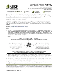 Compass Points Activity North, South, East and West: an Exercise in Understanding Preferences in Group Work NSRF®, Spring 2014