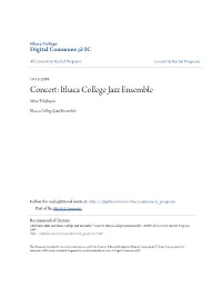 Ithaca College Jazz Ensemble Mike Titlebaum