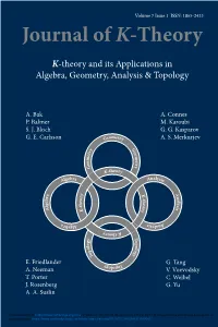 Journal of K-Theory