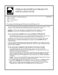 Subject: What This App Note Is All About