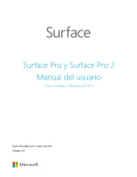 Surface Pro User Guide