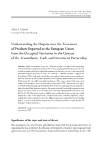 Understanding the Dispute Over the Treatment of Products Exported To
