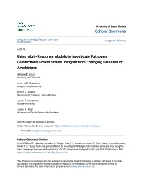 Using Multi‐Response Models to Investigate Pathogen Coinfections Across Scales: Insights from Emerging Diseases of Amphibians