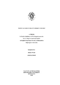 WHITE SAVIOR in MELFI's HIDDEN FIGURES a THESIS in Partial