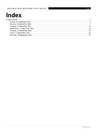 ABC Program Guide: ABC Kids/ABC TV Plus: Week 38 Index 1