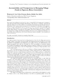 Accountability and Transparency in Managing Village Funds in Ngawen, Blora, Central Java