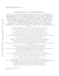 Final Targeting Strategy for the SDSS-IV APOGEE-2N Survey