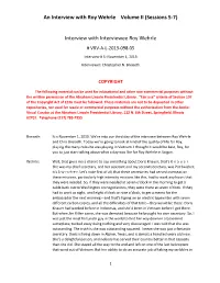 Interview with Interviewee Roy Wehrle # VRV-A-L-2013-098.05