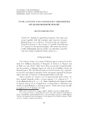 Type, Cotype and Convexity Properties of Quasi–Banach Spaces