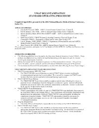 VMAT Decontamination Standard Operating Procedure (2004)