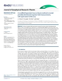 A Modified Equivalent Source Dipole Method to Model Partially