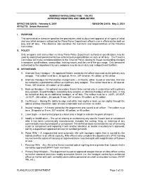 Approved Weapons and Ammunition