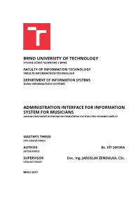Brno University of Technology Administration