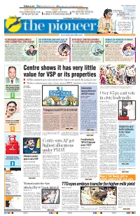 Centre Shows It Has Very Little Value for VSP Or Its Properties
