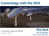 Cosmology with the SKA