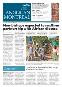 New Bishops Expected to Reaffirm Partnership with African Diocese