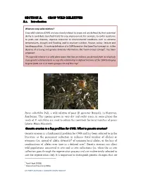 Section A. Crop Wild Relatives A.1