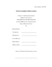 Stock Market Simulation