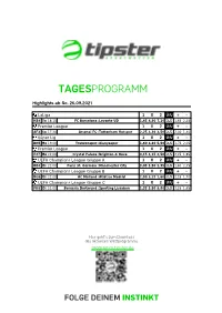 Tagesprogramm