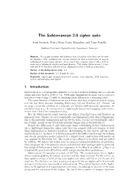The Subterranean 2.0 Cipher Suite