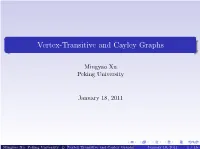 Vertex-Transitive and Cayley Graphs