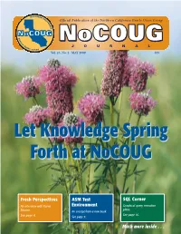 Let Knowledge Spring Forth at Nocoug