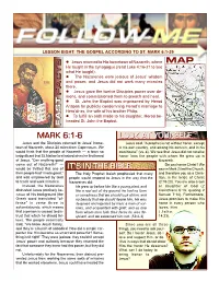 Map Mark 6:1-6 Look at Yourself It's in the Bible