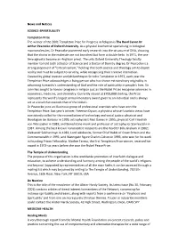 News and Notices SCIENCE-SPIRIRTUALITY