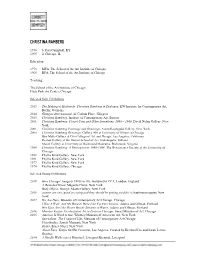 Christina Ramberg CV