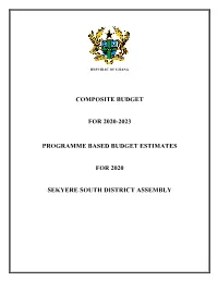 Composite Budget for 2020