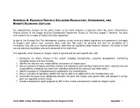 Appendix A: Research Reports Including Regulatory, Governance, and Market/Economic Outlook