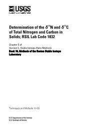 Determination of the Δ15n and Δ13c