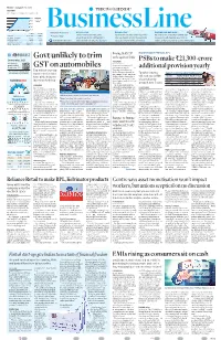Govt Unlikely to Trim GST on Automobiles