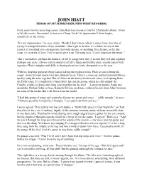 John Hiatt Terms of My Surrender (New West Records)
