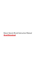 Kinect Sports Rivals Instruction Manual
