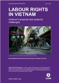 Labour Rights in Vietnam: Unilever's Progress and Systemic Challenges