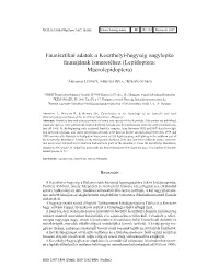 Lepidoptera: Macrolepidoptera)