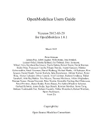 Openmodelica System Documentation