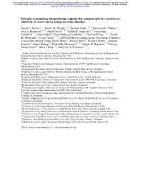 Polygenic Transmission Disequilibrium Confirms That Common and Rare Variation Act Additively to Create Risk for Autism Spectrum Disorders