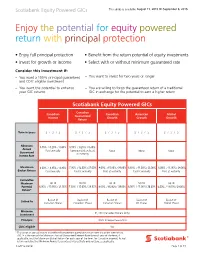Enjoy the Potential for Equity Powered Return with Principal Protection