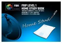 FIBA REFEREE INSTRUCTOR Programme - Frip (LEVEL 1)