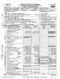 Form 99P-PF Return of Private Foundation