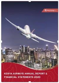Kenya Airways Annual Report & Financial Statements 2020