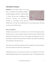 A Non-Technical Explanation of Embalming