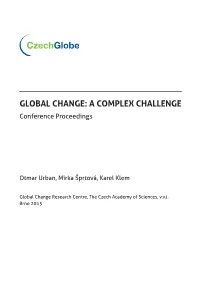 Global Change: a Complex Challenge Conference Proceedings