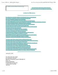 Letters to Ministers - Building Better Reports ﬁle:///Users/Shanevincent/Desktop/PUBS/2002-03/Report7/Mini