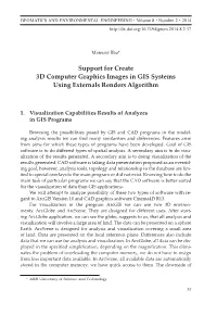 Support for Create 3D Computer Graphics Images in GIS Systems