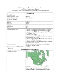 Draft Plant Propagation Protocol