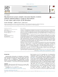 Mycobacterium Avium Complex Olecranon Bursitis Resolves